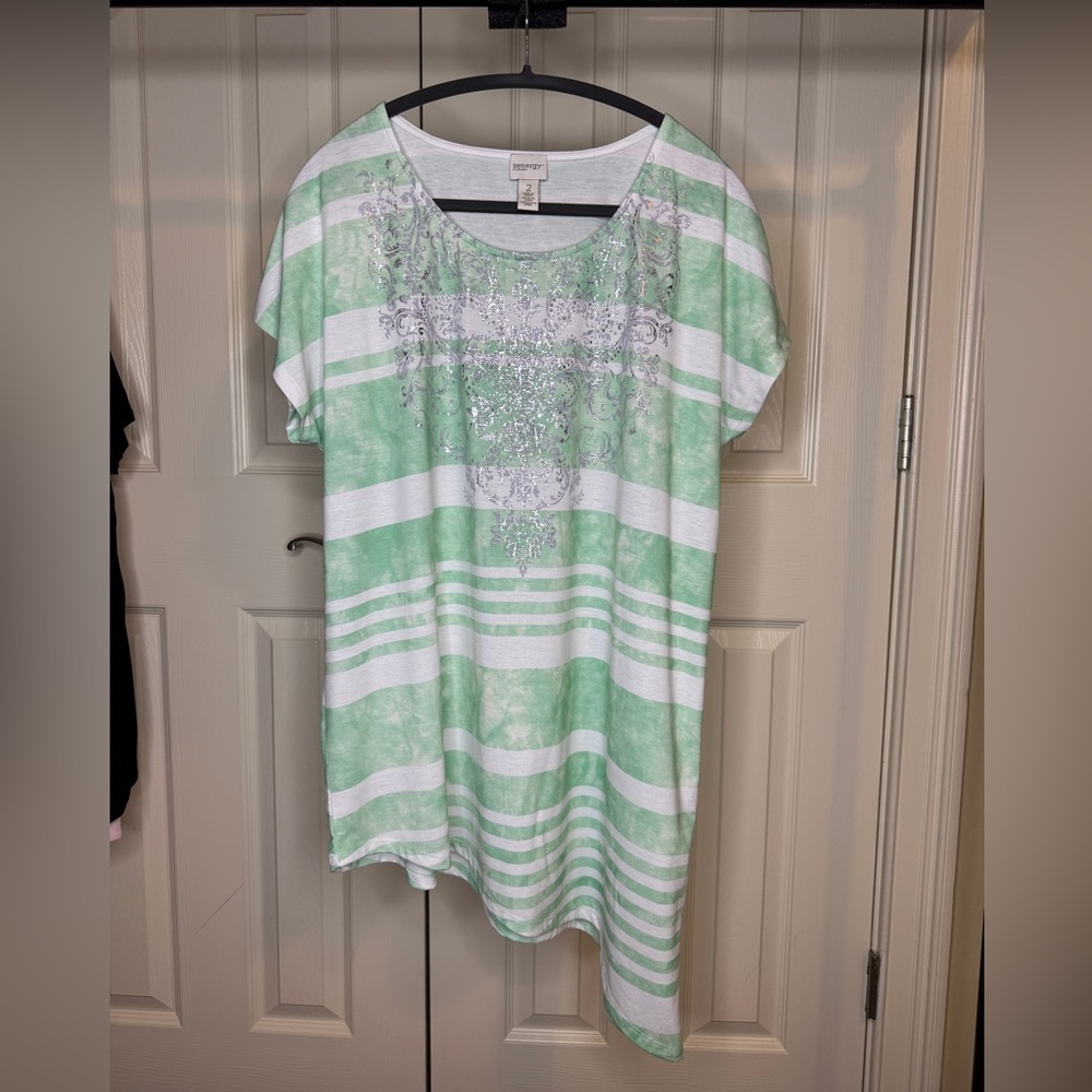 Chico’s short sleeve top women size large